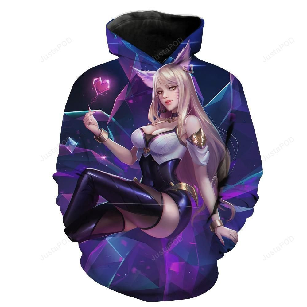 Popstar Ahri 3D All Over Print Hoodie, Zip Hoodie