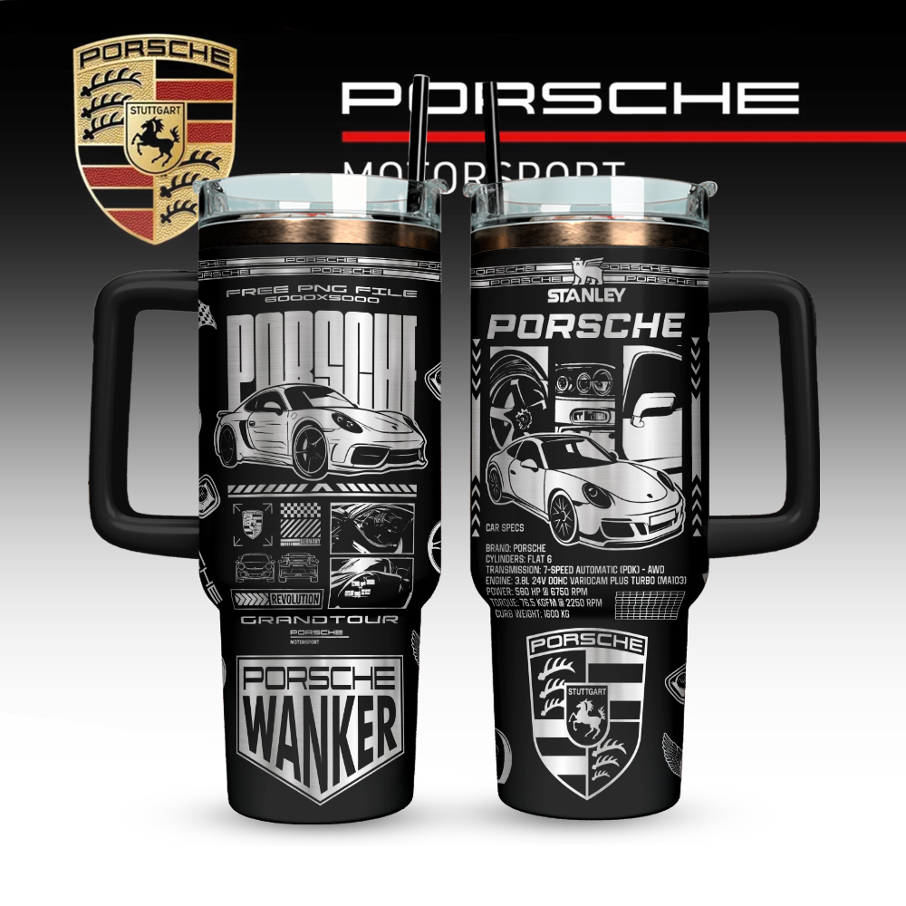 Porsche Custom Stanley Cup 40 oz 30 oz Tumbler With HandleTVC2301128