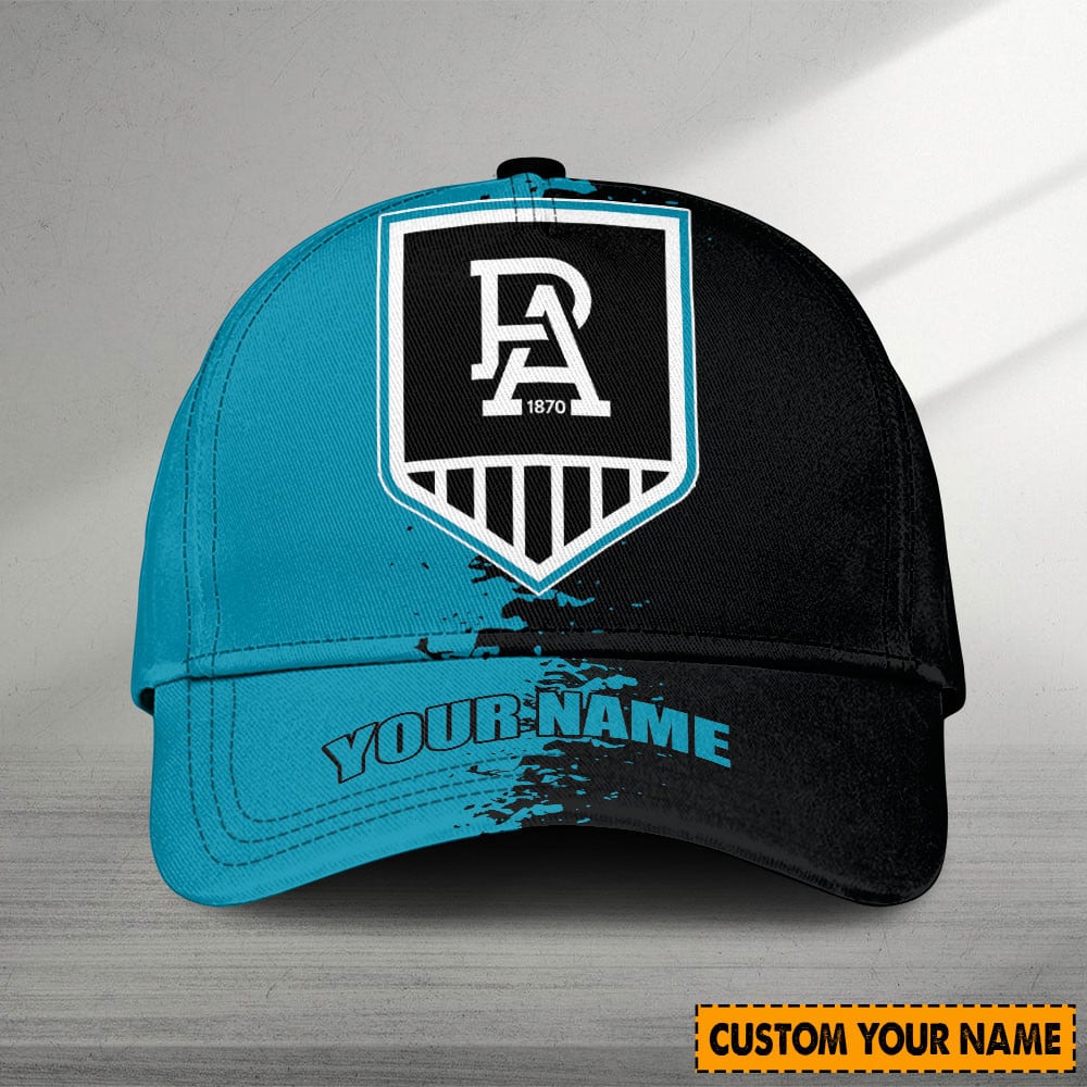 Port Adelaide AFL Personalized Classic Cap For Fan Baseball Cap Classic Trucker Hats Custom Hats Gifts For Men & Women