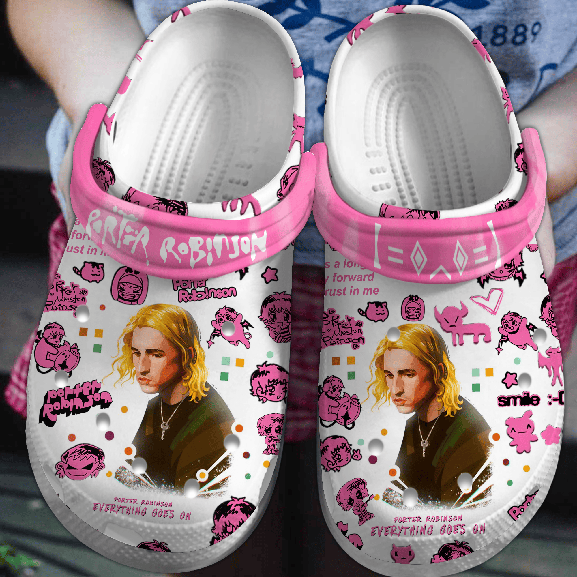 Porter Robinson Music Crocs Crocband Clogs Shoes Comfortable For Men Women and Kids