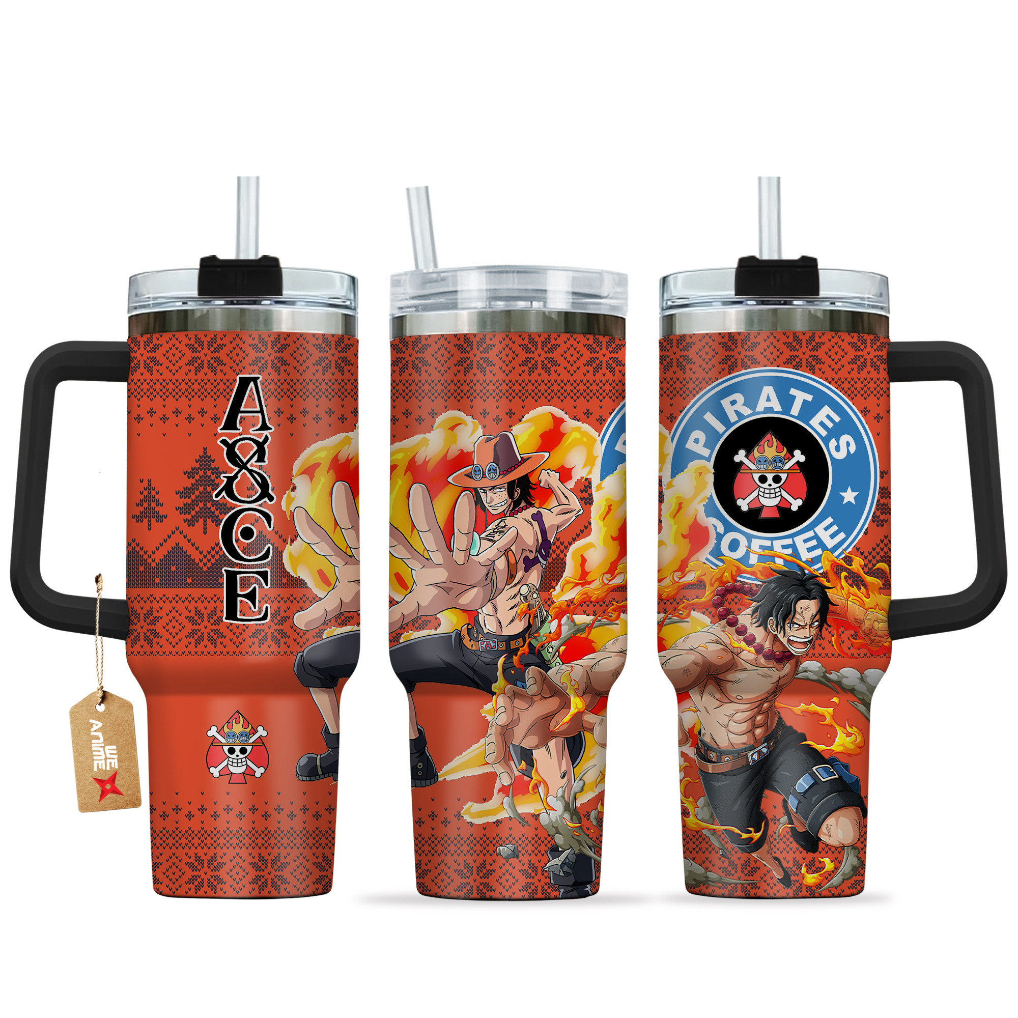 Portgas D. Ace One Piece Anime Custom Stanley Cup 40 oz 30 oz Tumbler With HandleTVC2301158