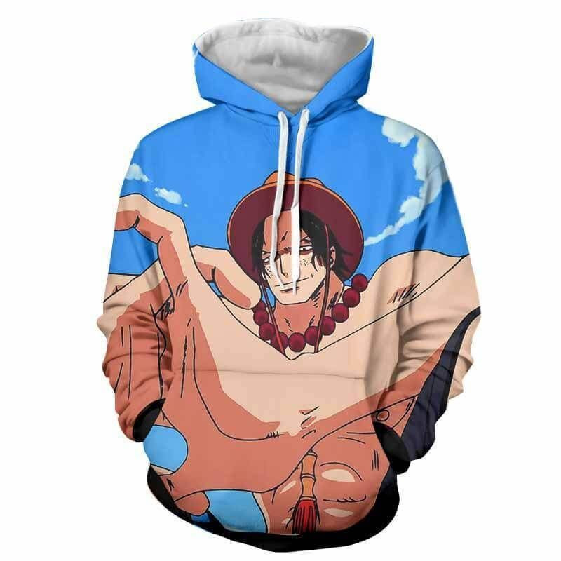 Portgaz D. Ace 3D All Over Print Hoodie, Zip Hoodie