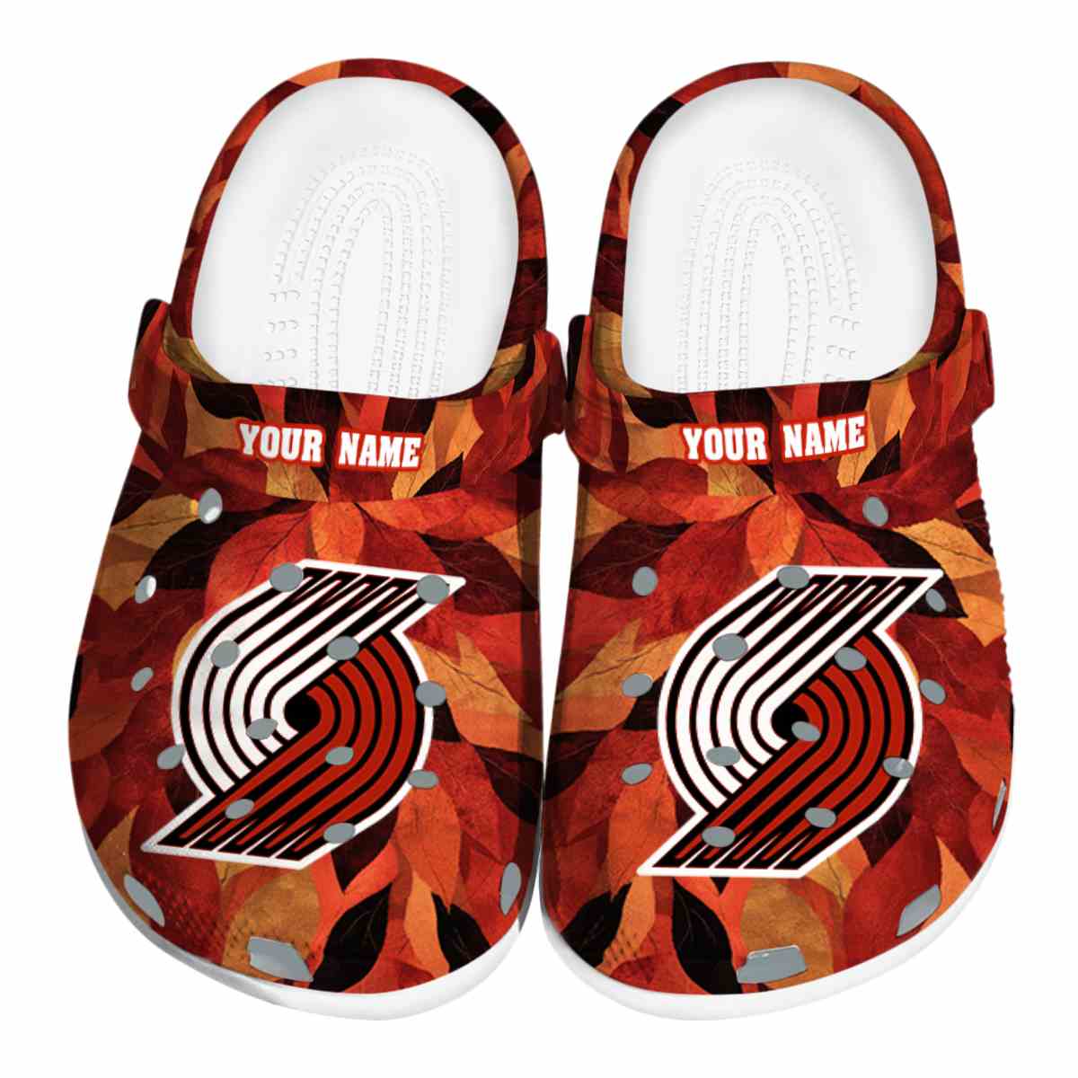 Portland Trail Blazers NBA Sport Crocs Crocband Clogs Shoes Comfortable For Men Women and Kids