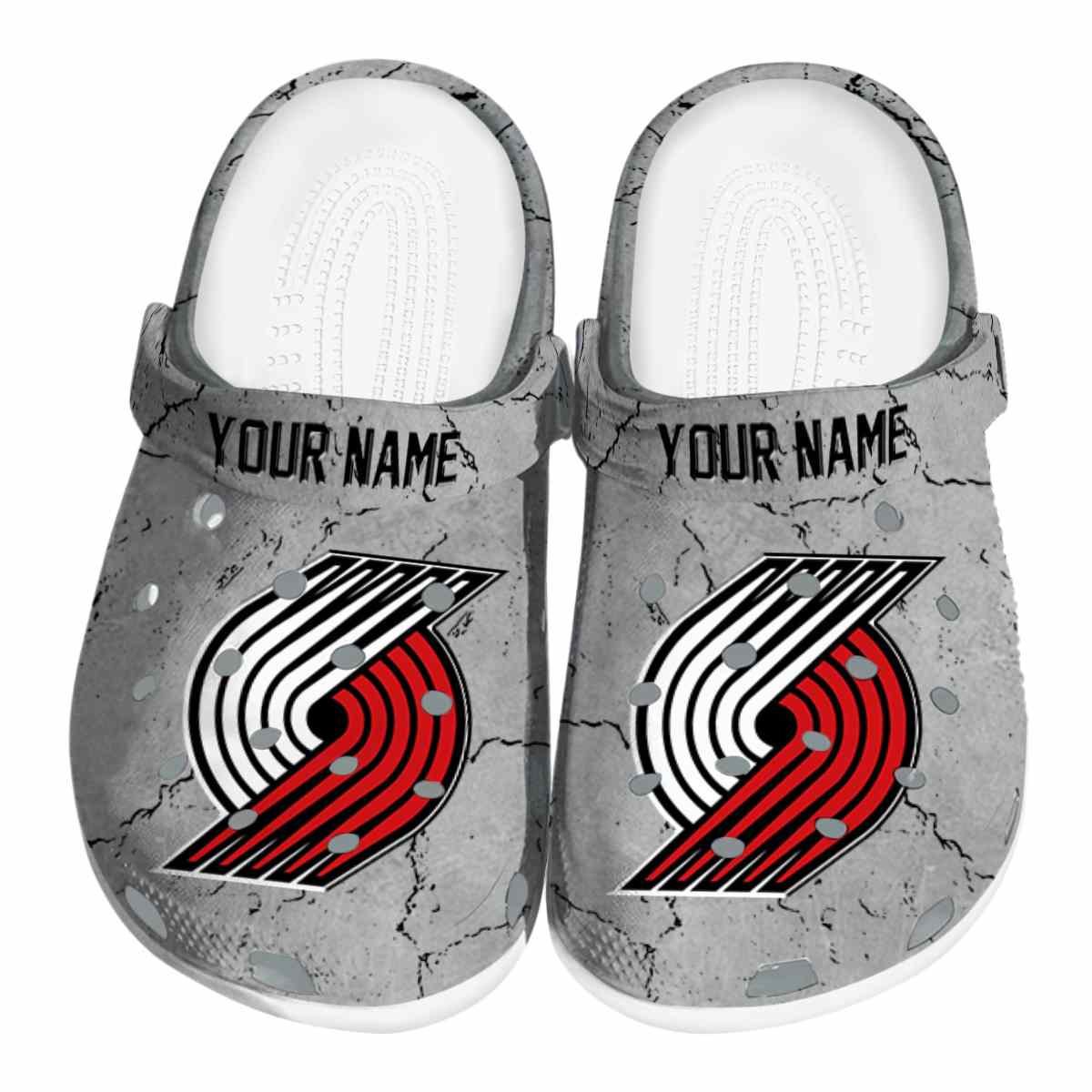 Portland Trail Blazers NBA Sport Crocs Crocband Clogs Shoes Comfortable For Men Women and Kids