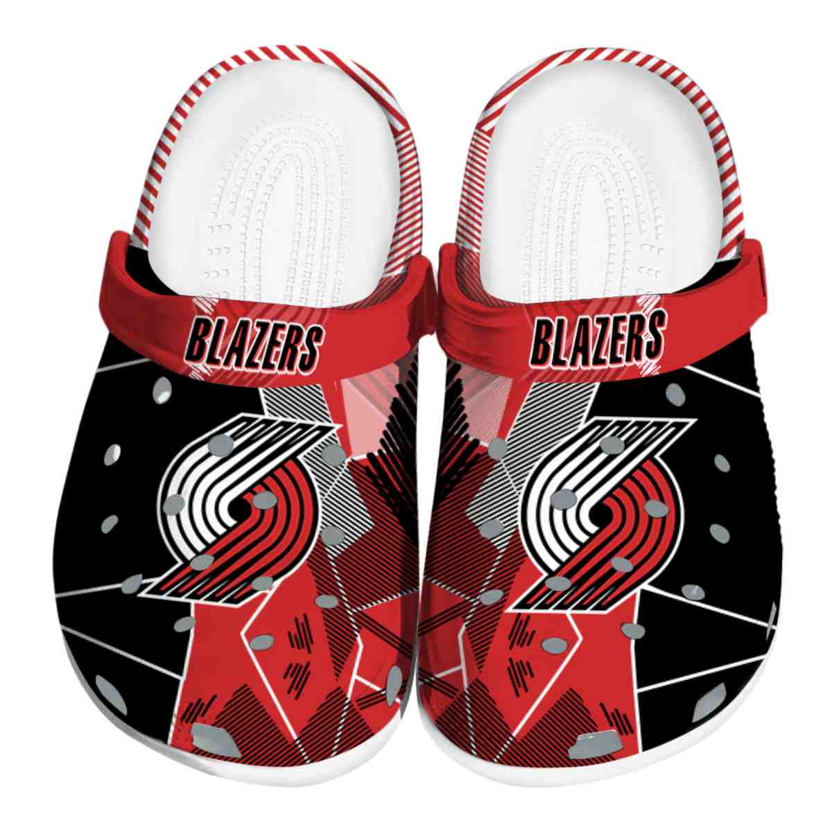 Portland Trail Blazers NBA Sport Crocs Crocband Clogs Shoes Comfortable For Men Women and Kids