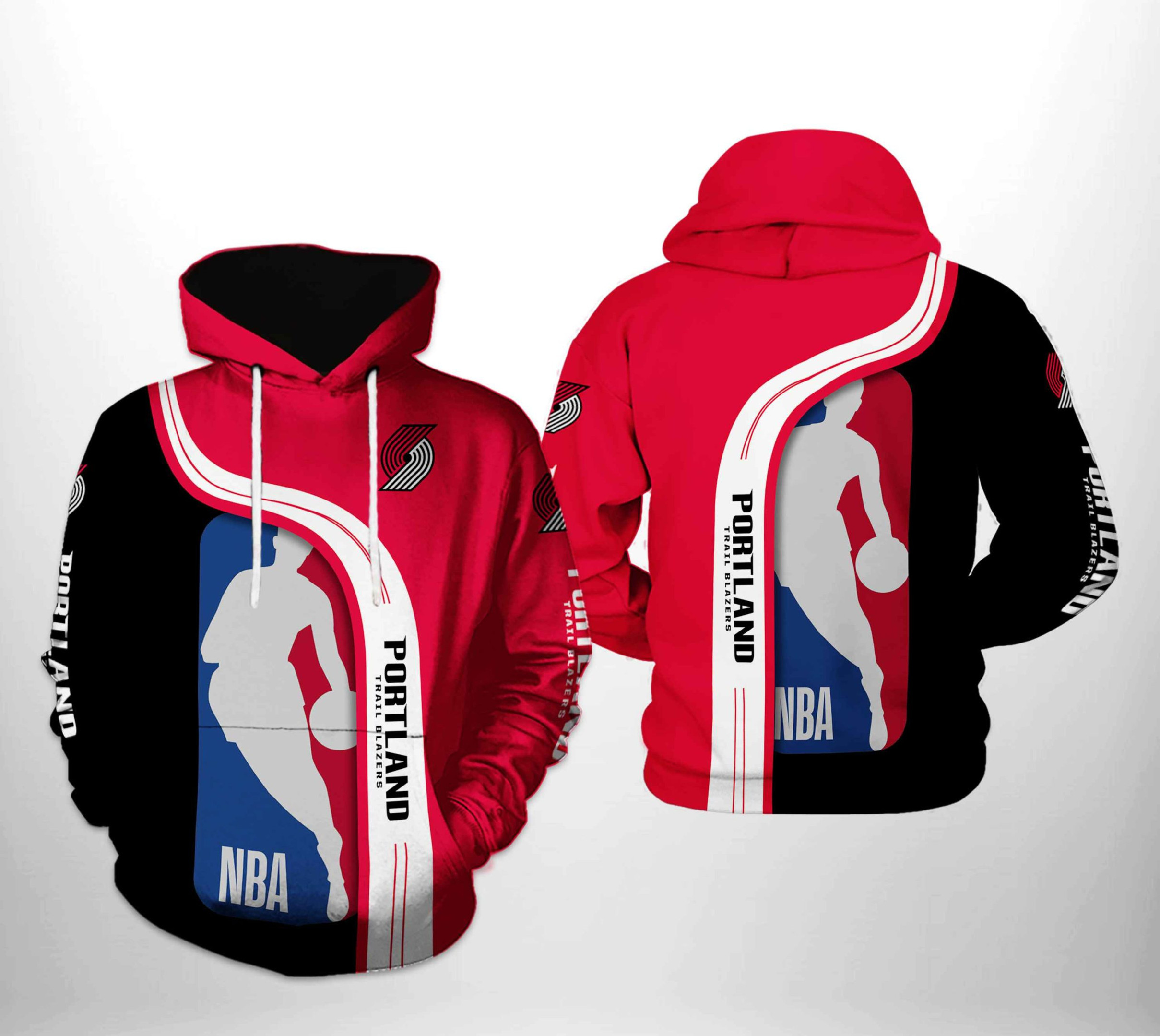 Portland Trail Blazers NBA Team 3D All Over Print Hoodie, Zip Hoodie
