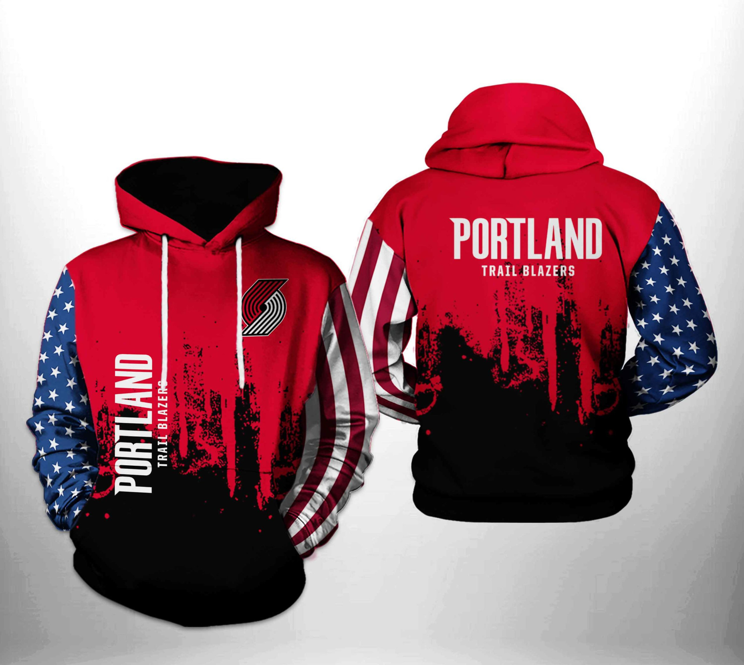 Portland Trail Blazers NBA Team US 3D All Over Print Hoodie, Zip Hoodie