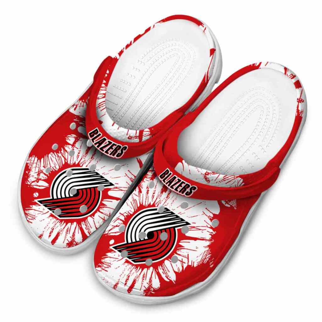 Portland Trail Blazers Splatter Graphics ClogTVC1801693 - Image 4