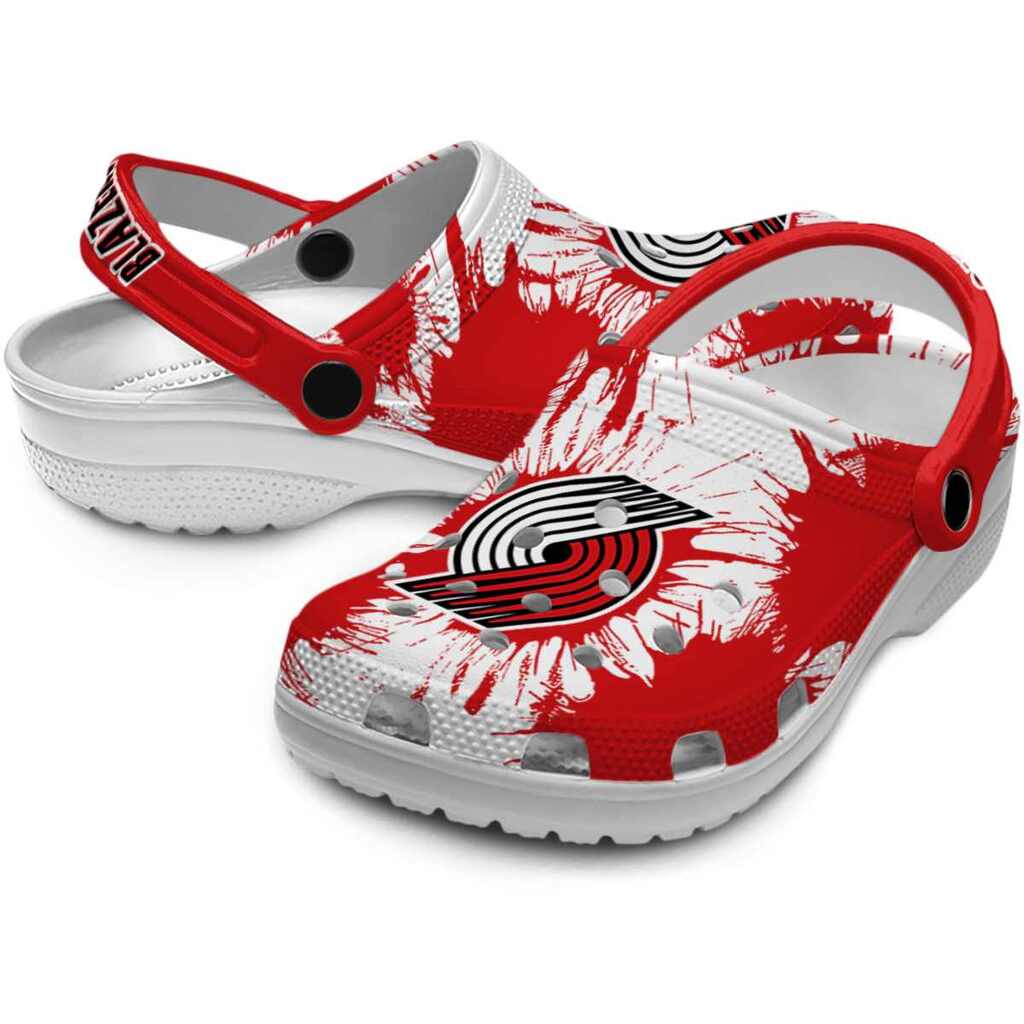 Portland Trail Blazers Splatter Graphics ClogTVC1801693 - Image 3