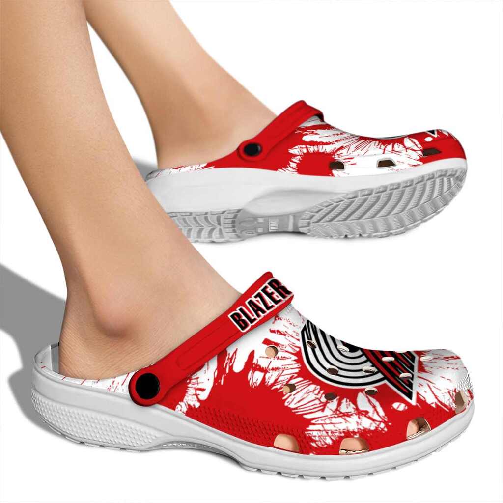 Portland Trail Blazers Splatter Graphics ClogTVC1801693 - Image 2