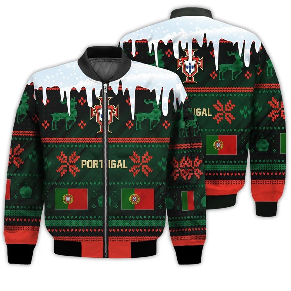 Portugal Ugly Christmas Sweater Sport Soccer Team, World Cup 2022 Qatar 3D Sweater - Image 6
