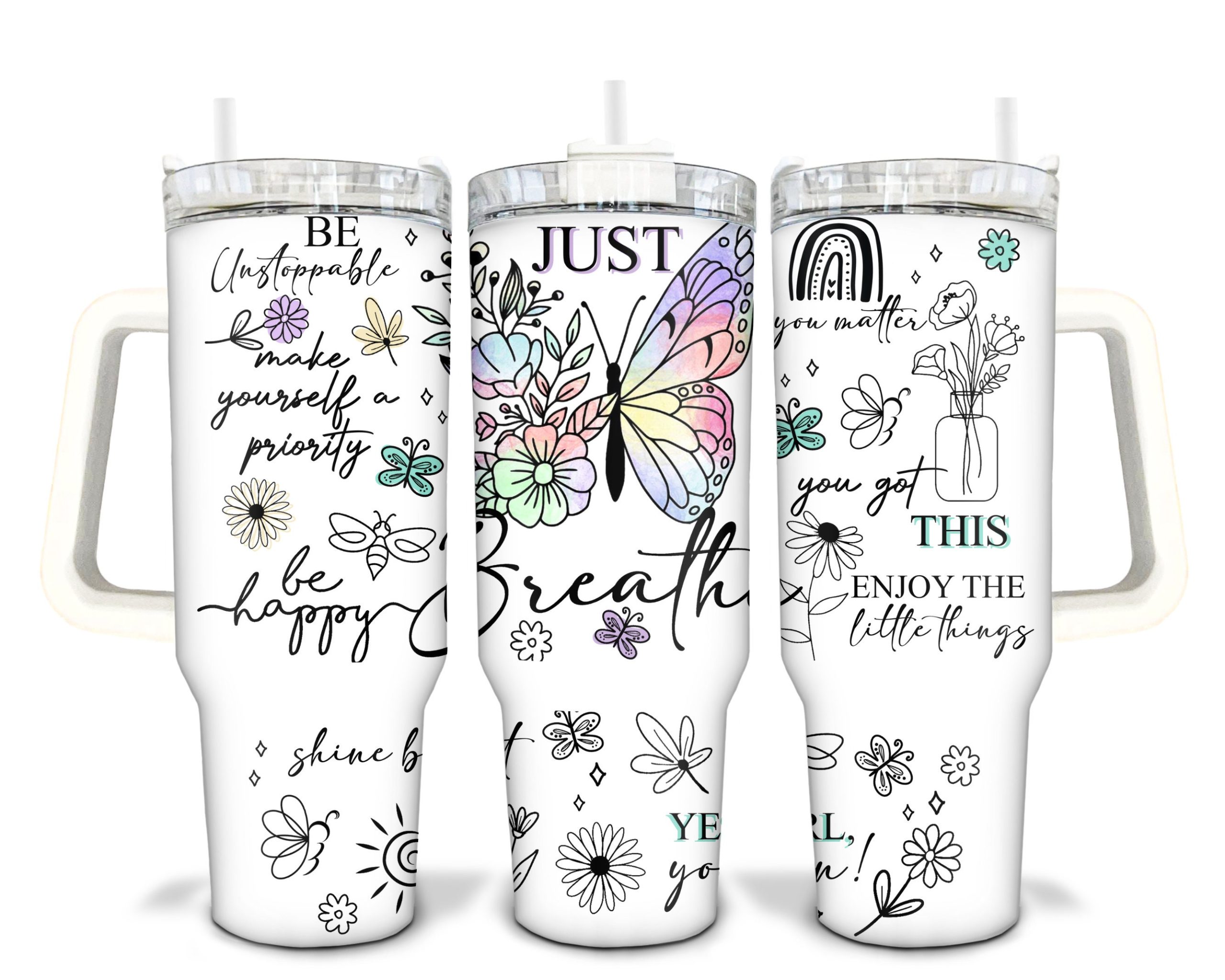 Positive Affirmations Custom Stanley Cup 40 oz 30 oz Tumbler With HandleTVC2301911