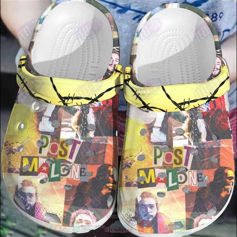 Post Malone Music Crocs Crocband Clogs Shoes Comfortable For Men Women and Kids