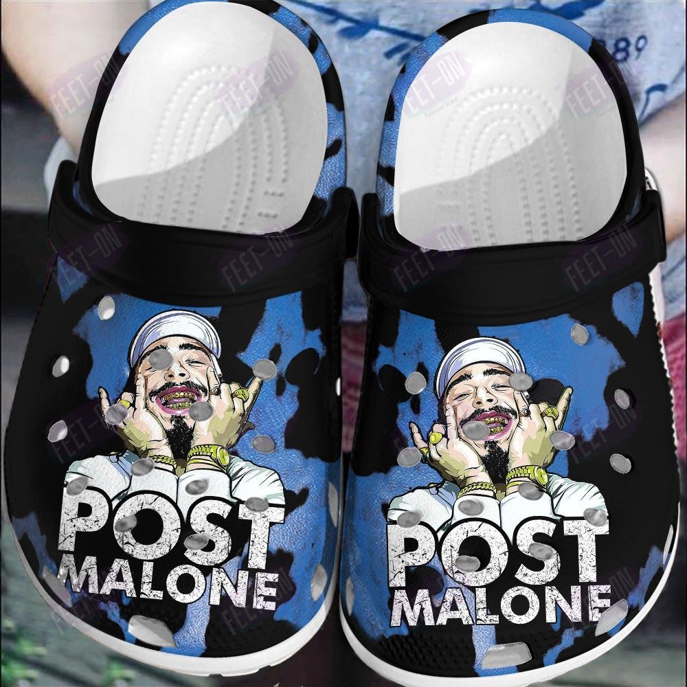 Post Malone Music Crocs Crocband Clogs Shoes Comfortable For Men Women and Kids
