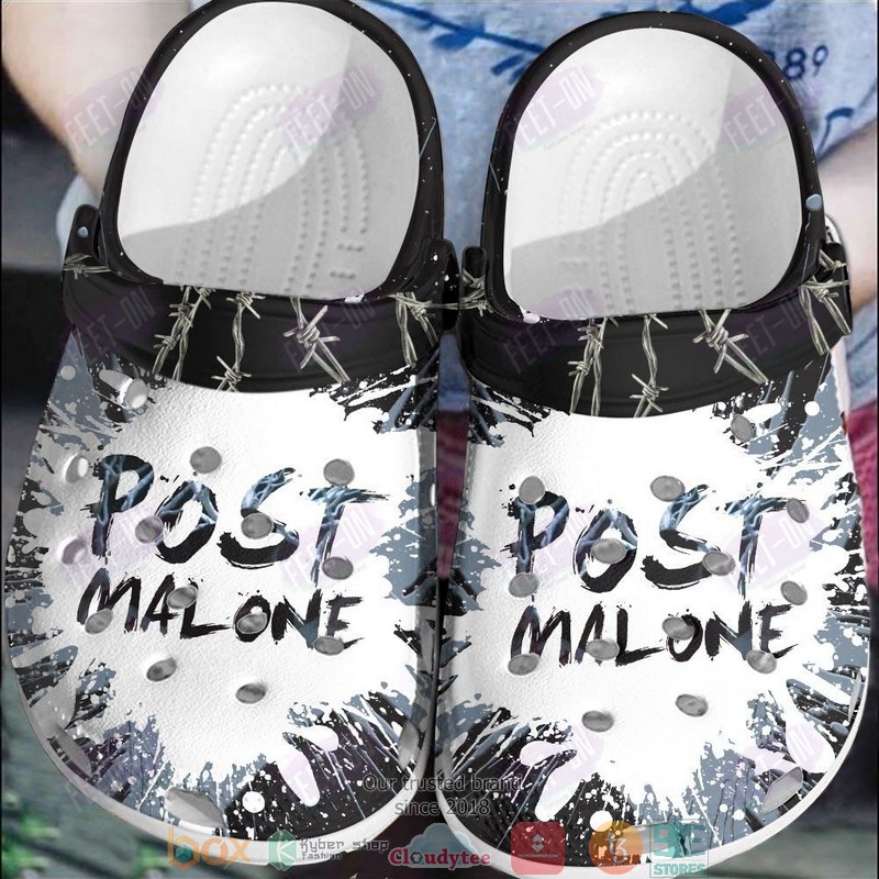 Post Malone Music Crocs Crocband Clogs Shoes Comfortable For Men Women and Kids