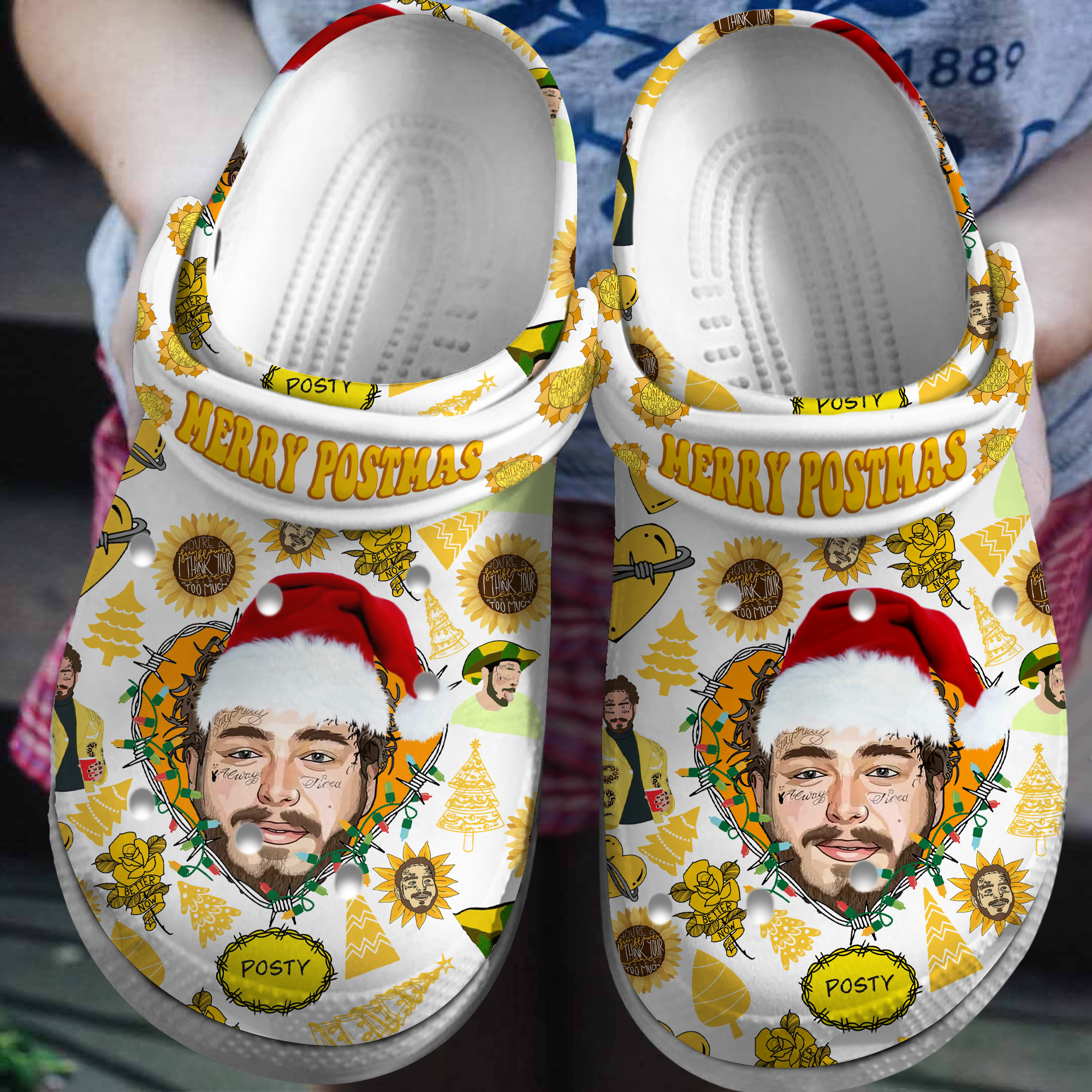 Post Malone Music Crocs Crocband Clogs Shoes Comfortable For Men Women and Kids