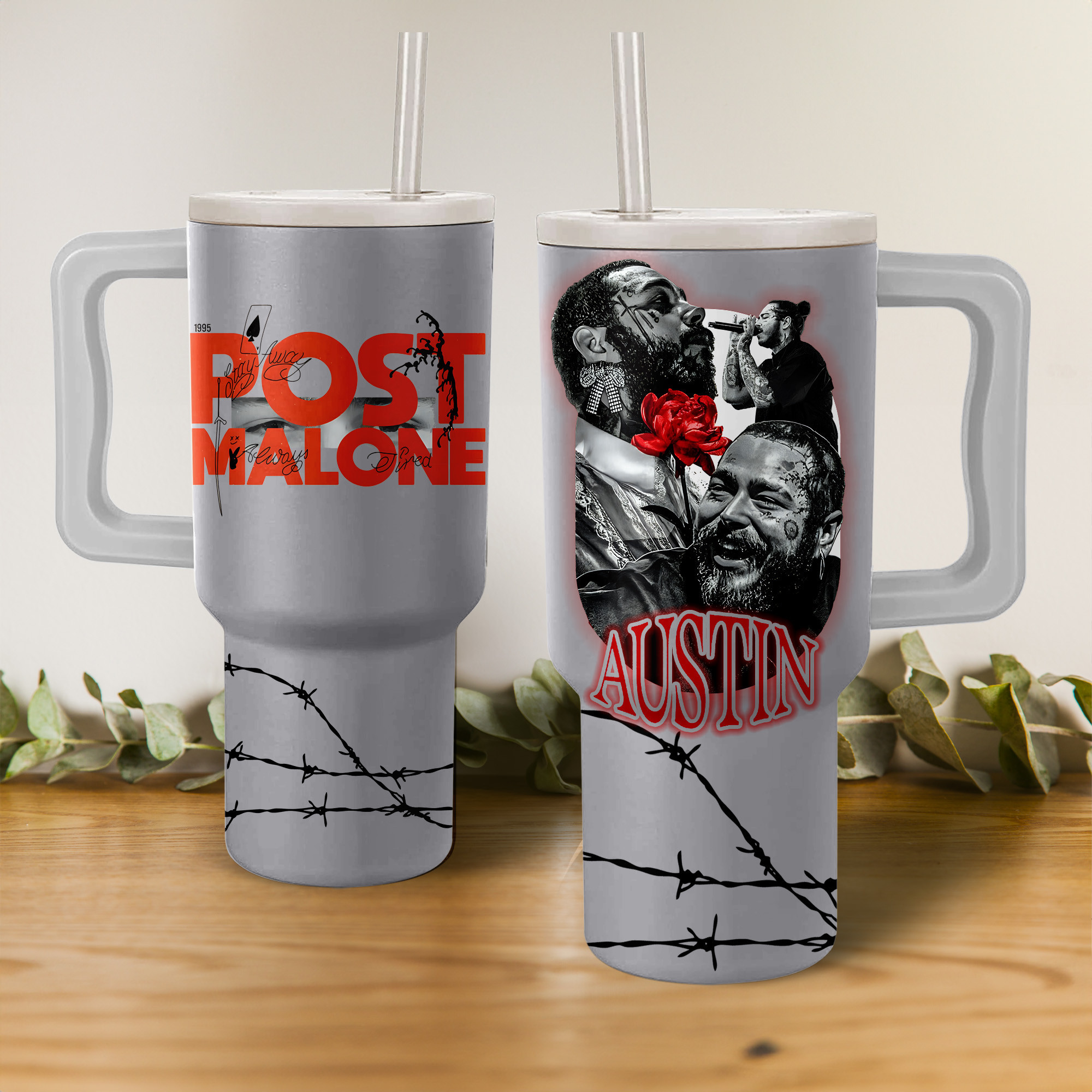 Post Malone Music Custom Stanley Cup 40 oz 30 oz Tumbler With HandleTVC2301154