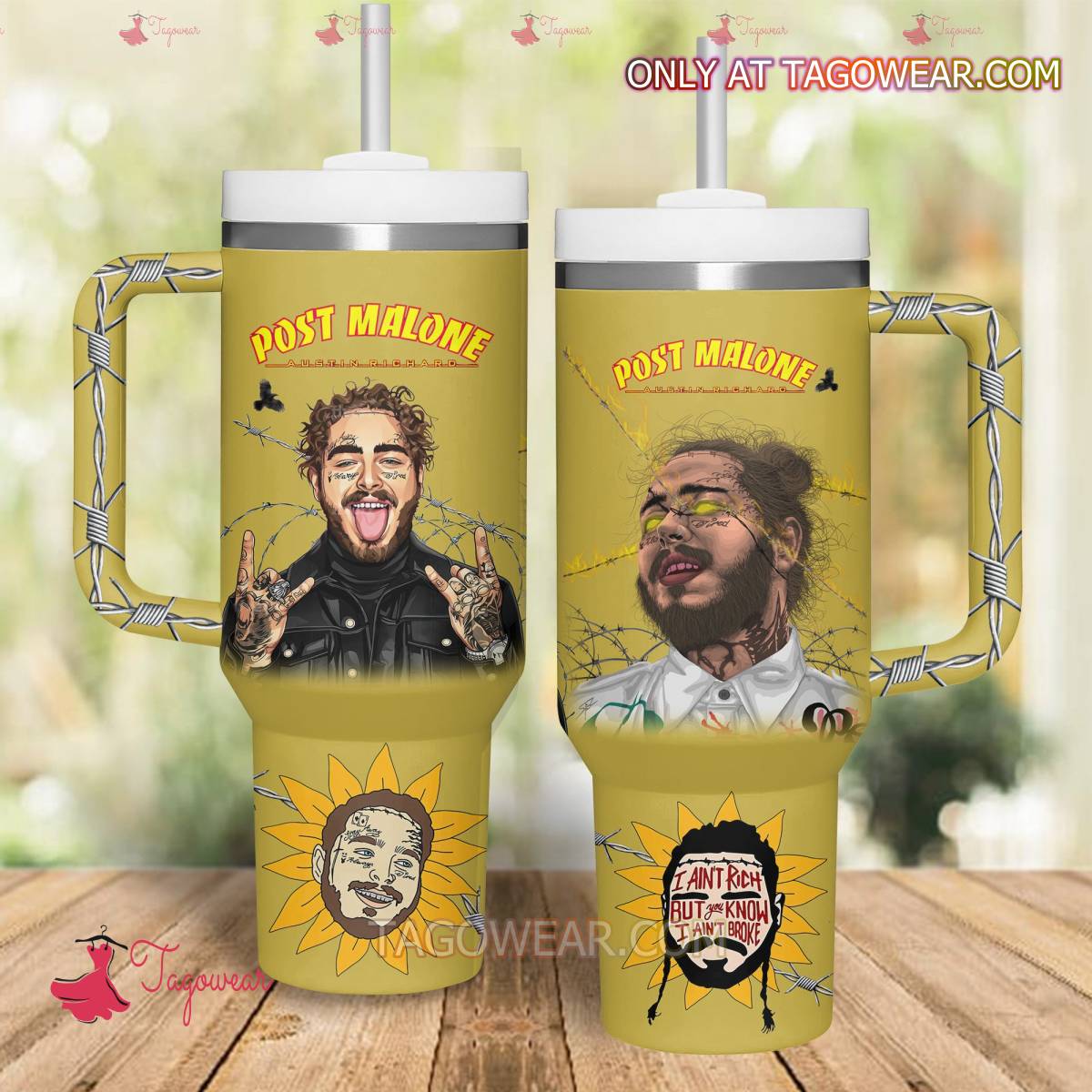 Post Malone Music Custom Stanley Cup 40 oz 30 oz Tumbler With HandleTVC2301234