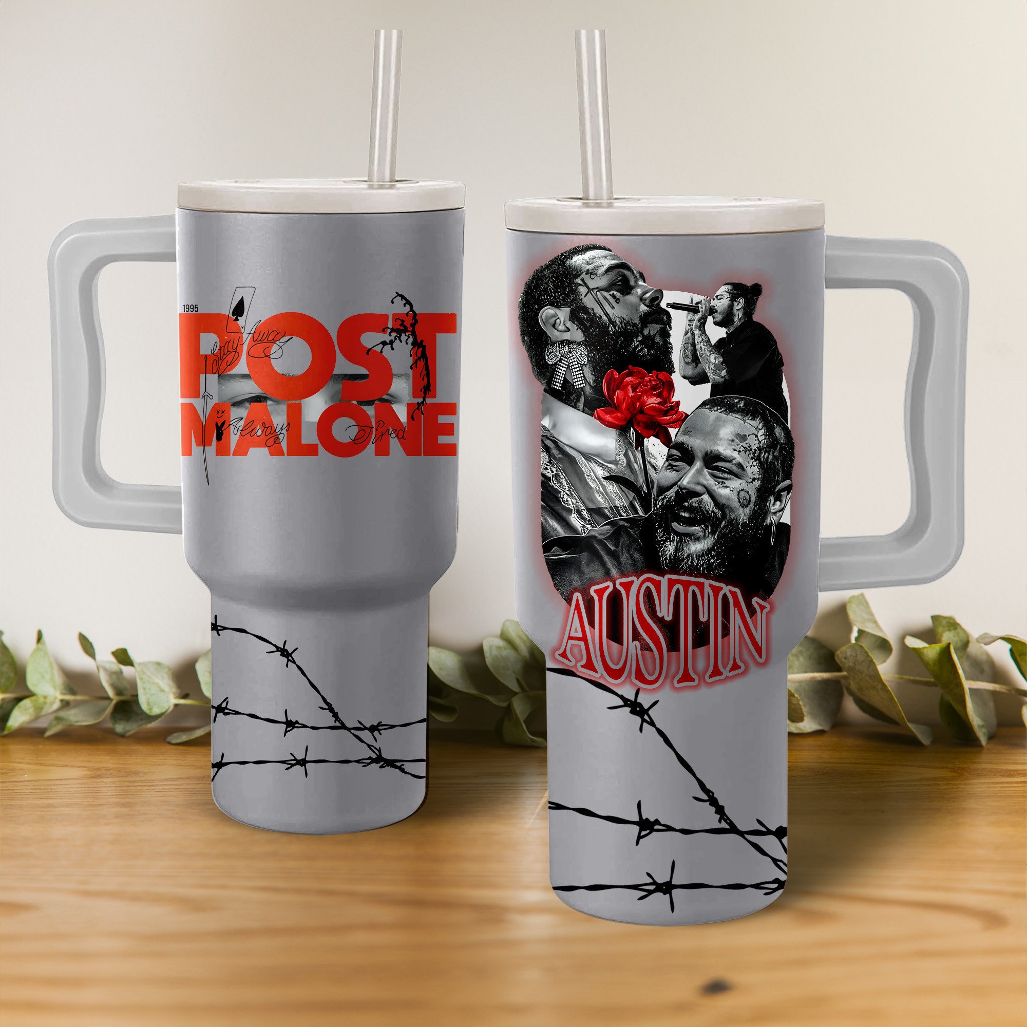 Post Malone Music Custom Stanley Cup 40 oz 30 oz Tumbler With HandleTVC2301275