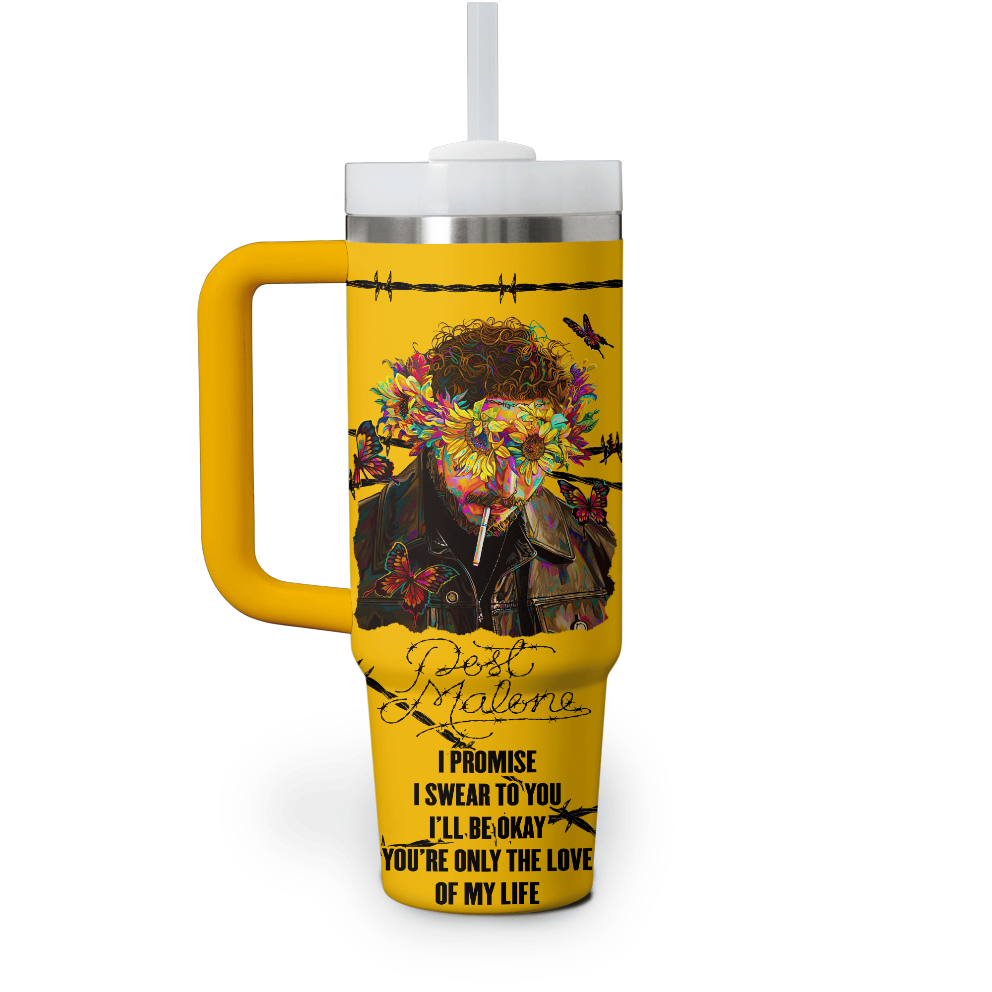Post Malone Music Custom Stanley Cup 40 oz 30 oz Tumbler With HandleTVC2301768 - Image 4