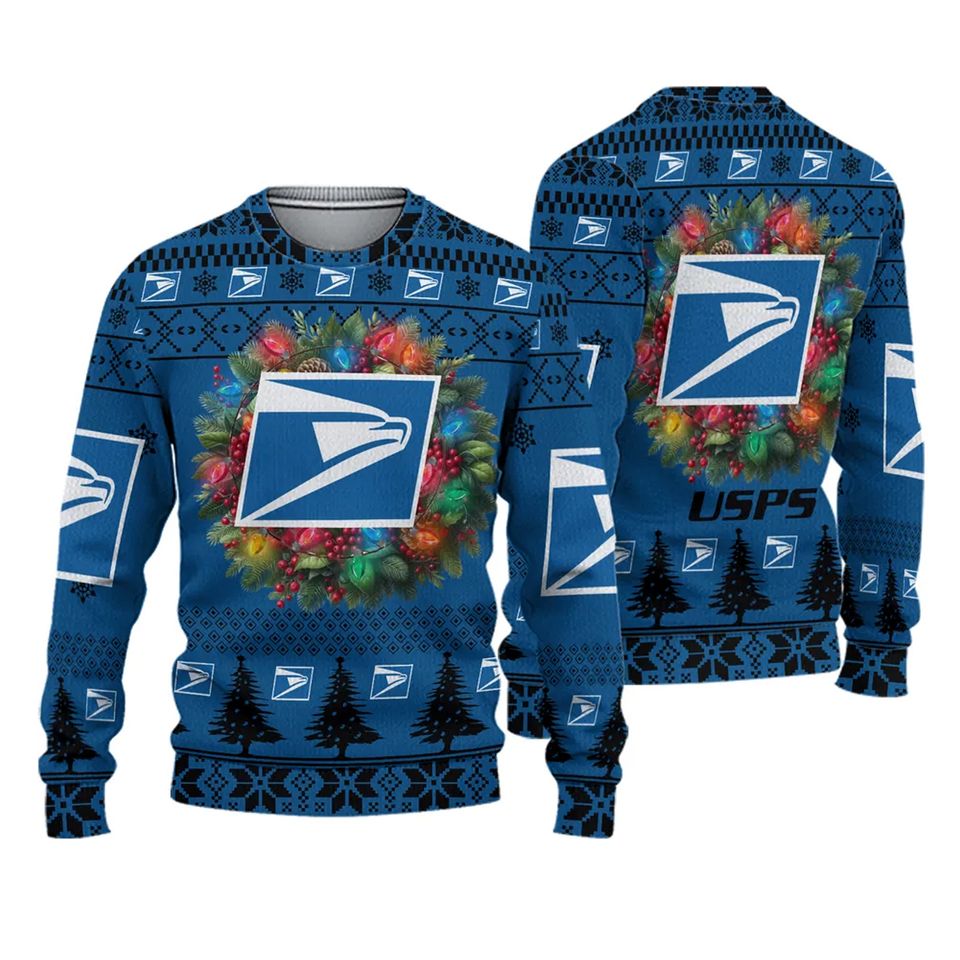 Postal Service Ugly Sweater Christmas XTKH7425
