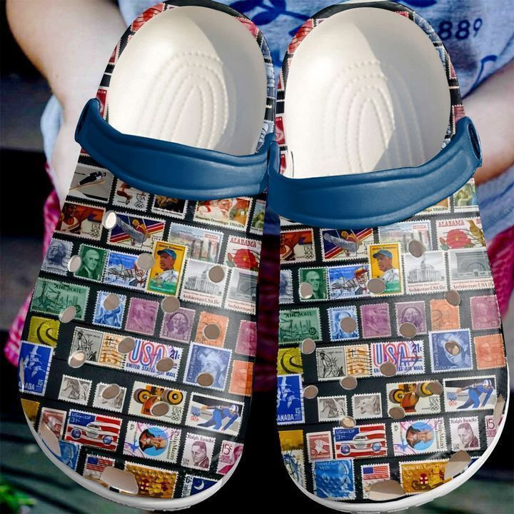 Postal Worker Us Postage Stamps Clog Shoes