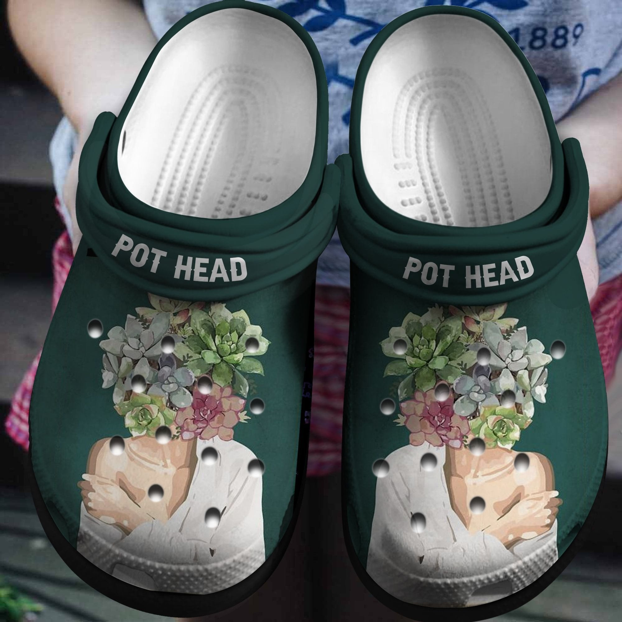 Pot Head Shoes - Succulent Plant Clogs Birthday Gift
