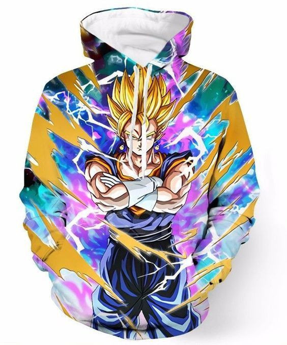 Potara Fusion Goku Dragon Ball Z 3D All Over Print Hoodie, Zip Hoodie
