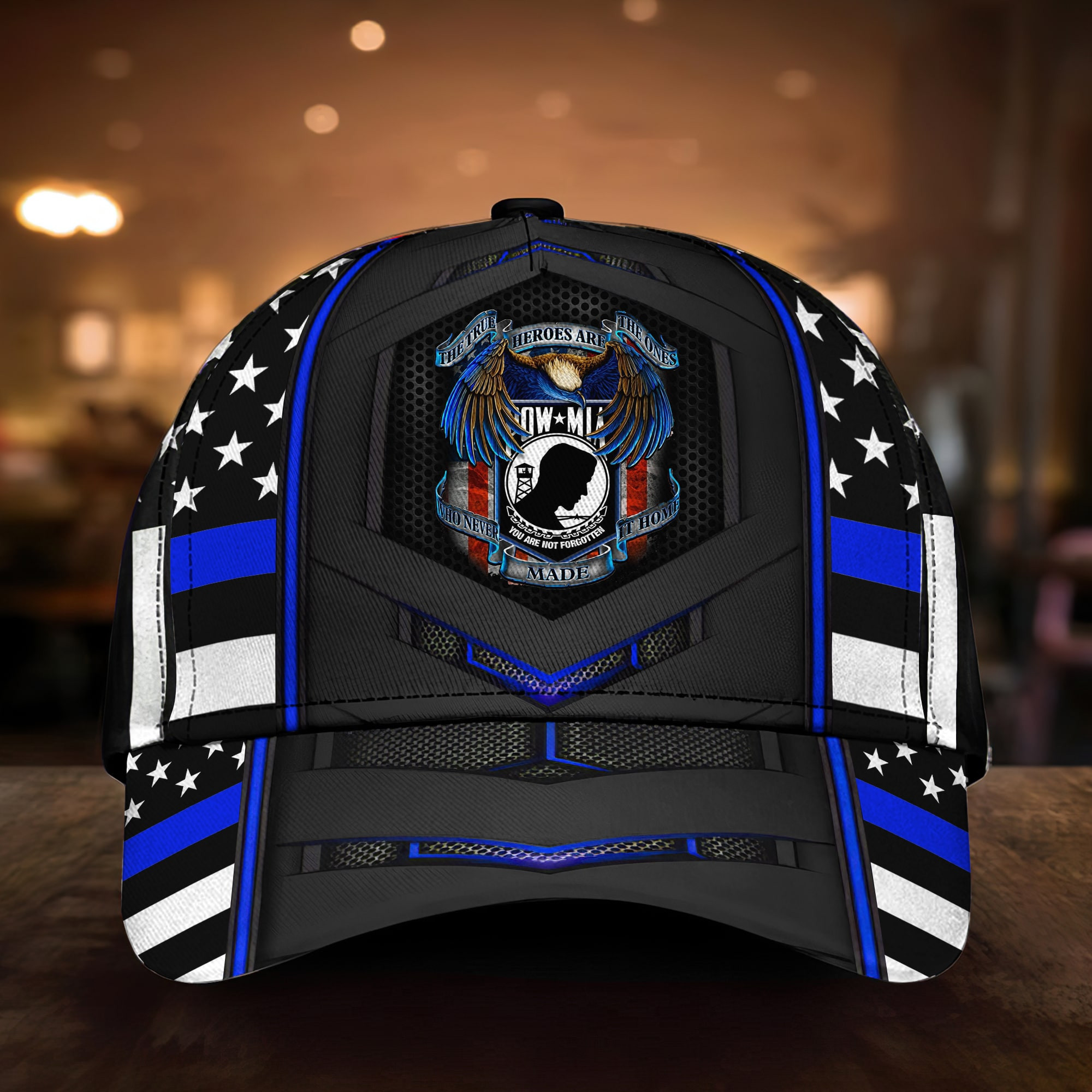 Pow Mia Multicolored Vietnam Veteran Cap Trucker Hats Custom Hats Gifts For Men & Women