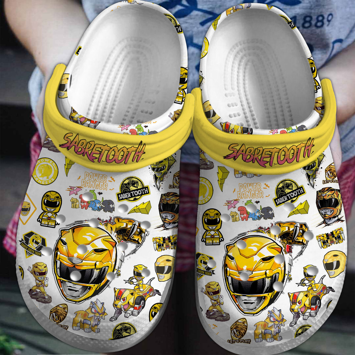 Power Rangers Movie Crocs Crocband Clogs Shoes Comfortable For Men Women and Kids