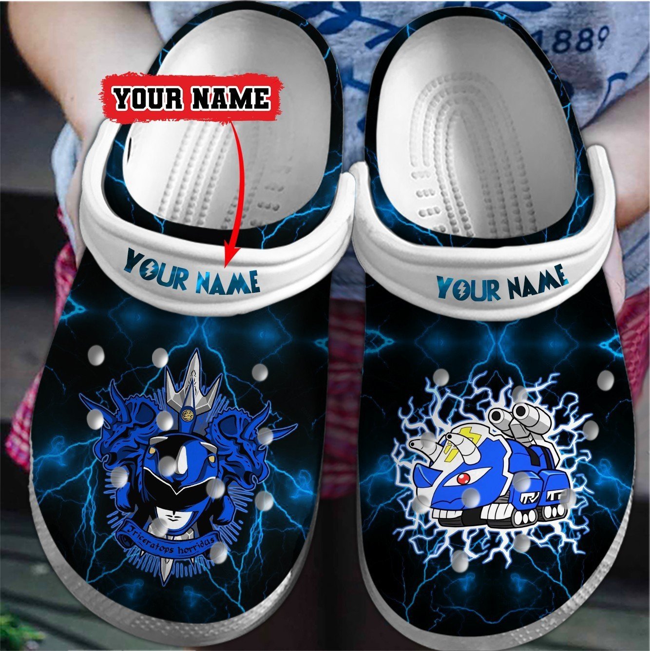 Power Rangers Movie Crocs Crocband Clogs Shoes Comfortable For Men Women and Kids