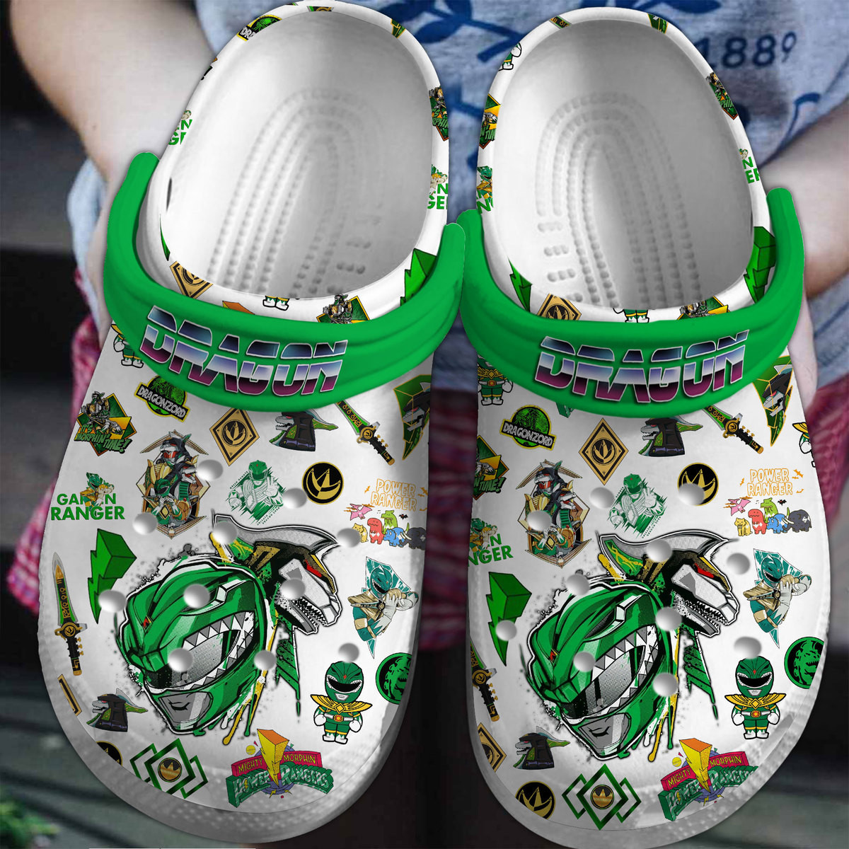 Power Rangers Movie Crocs Crocband Clogs Shoes Comfortable For Men Women and Kids