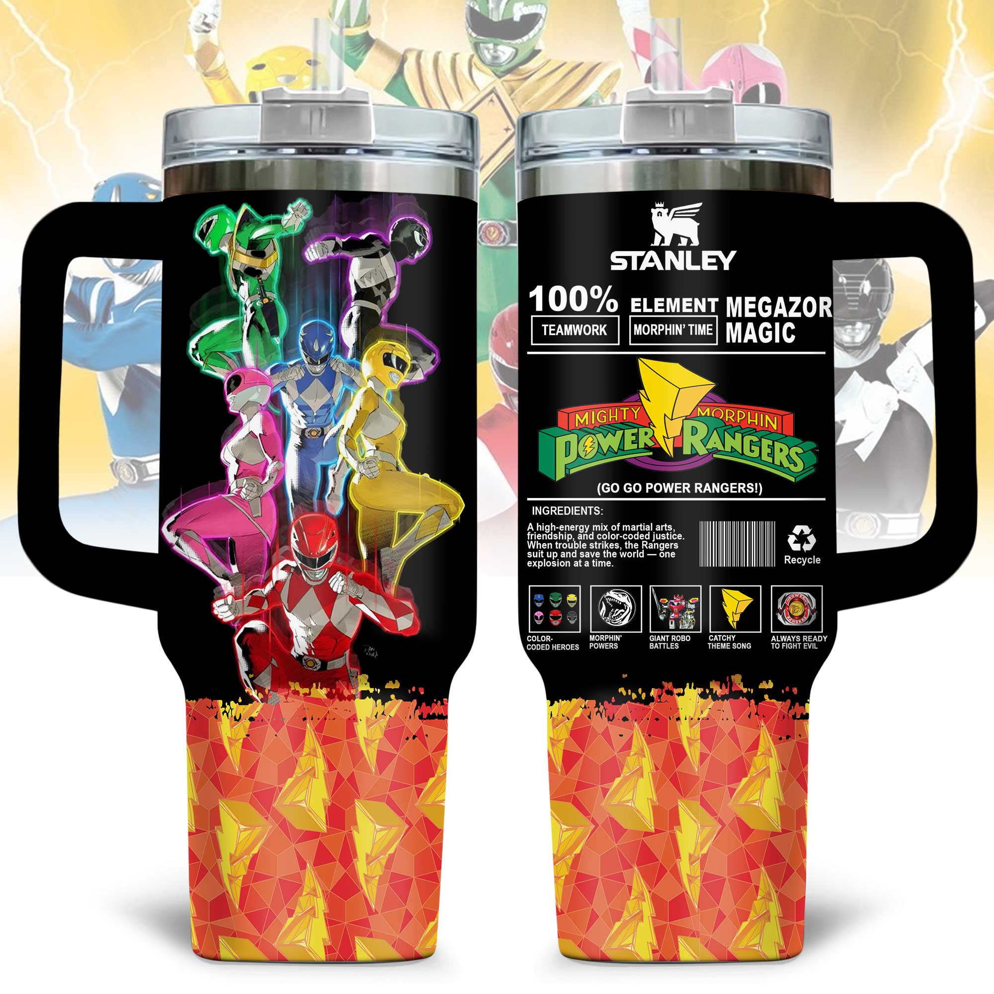 Power Rangers Movies Custom Stanley Cup 40 oz 30 oz Tumbler With HandleTVC2301171