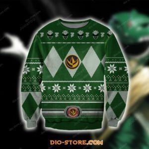 Power Rangers Ugly Christmas Sweater Adult 3D Funny Matching for family