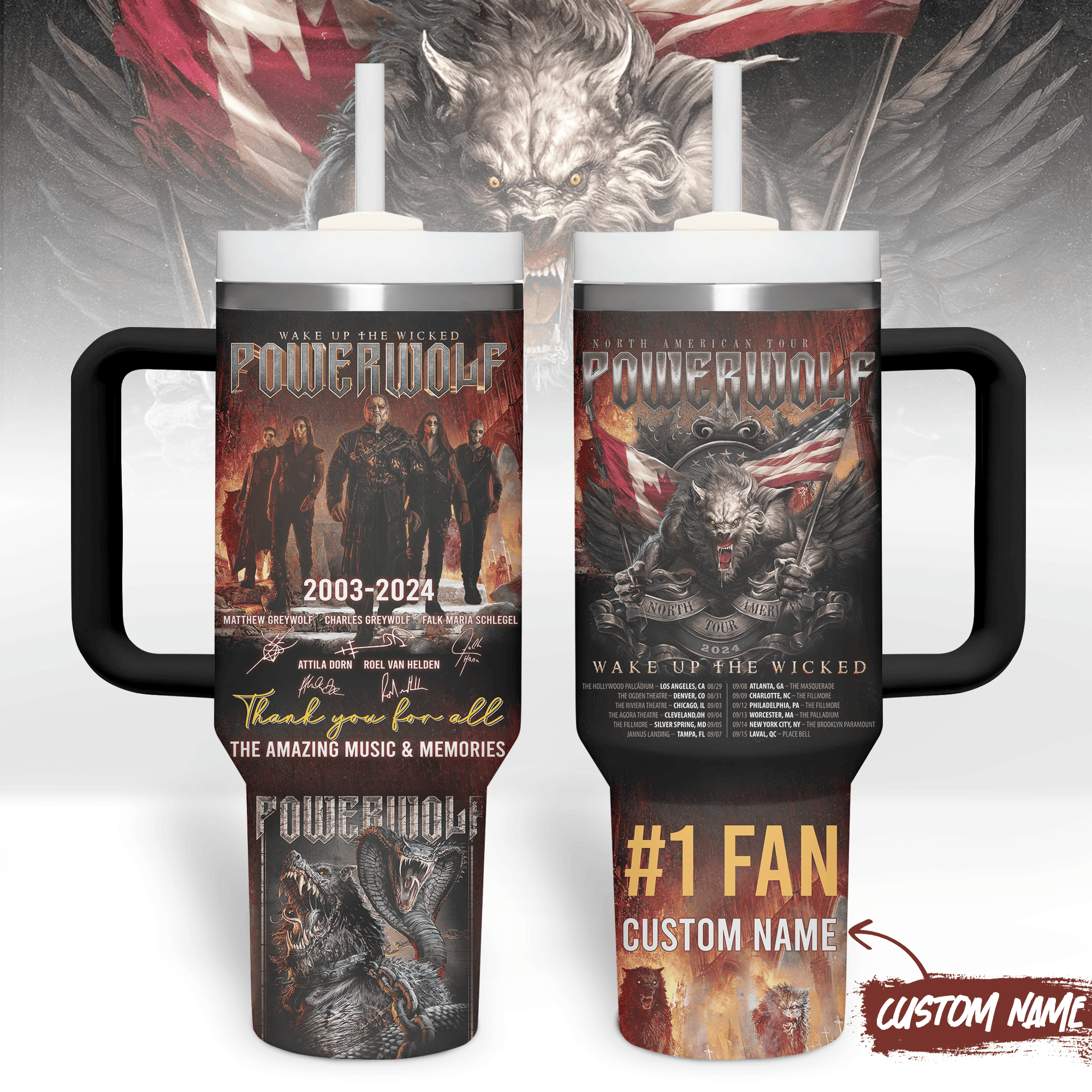 Powerwolf Music Custom Stanley Cup 40 oz 30 oz Tumbler With HandleTVC2301529