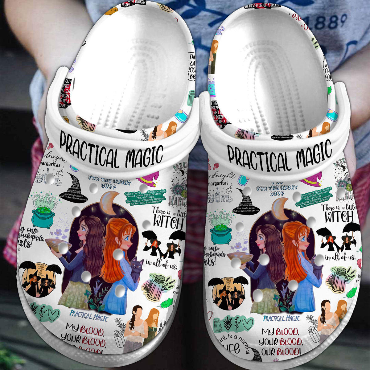 Practical Magic Movie Crocs Crocband Clogs Shoes Comfortable For Men Women and Kids