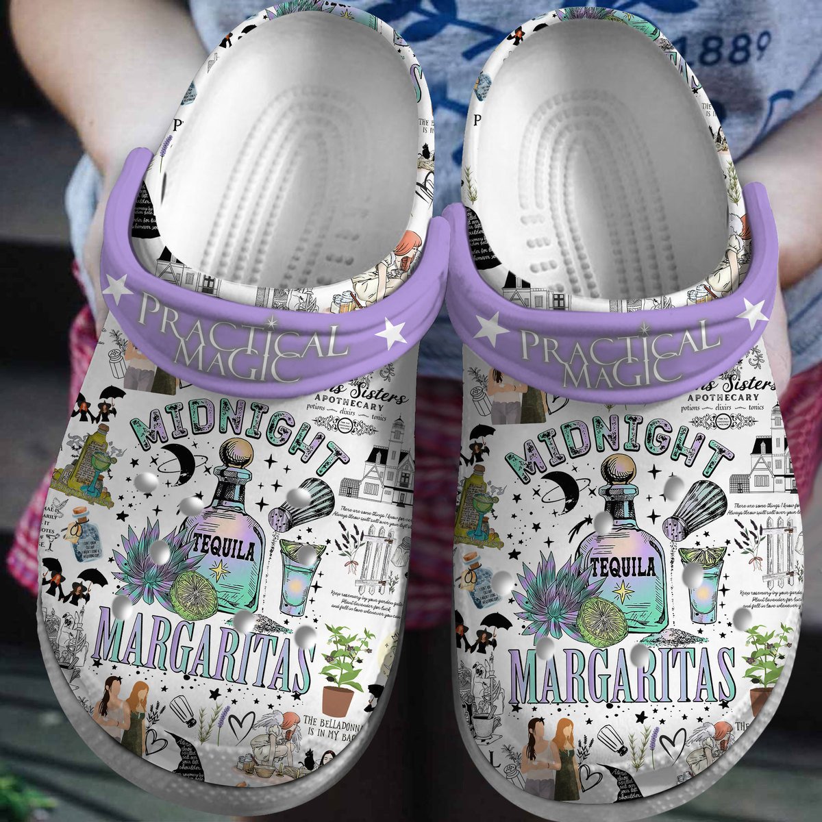 Practical Magic Movie Crocs Crocband Clogs Shoes Comfortable For Men Women and Kids