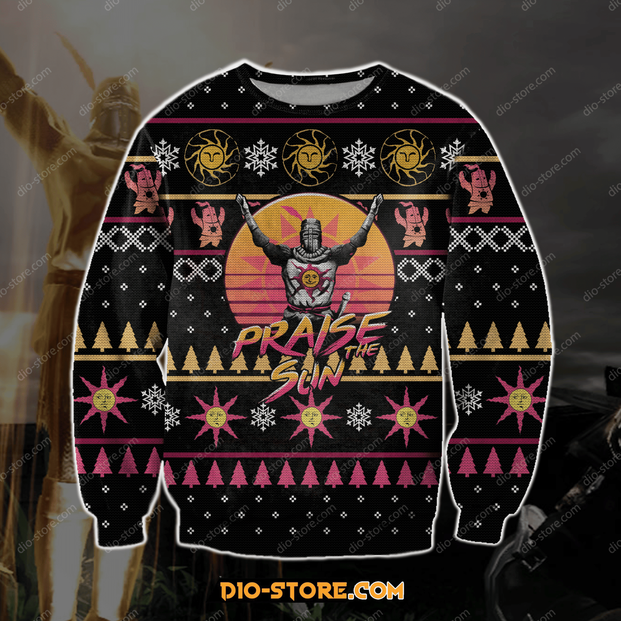 Praise The Sun Ugly Christmas Sweater Adult 3D Funny Matching for family