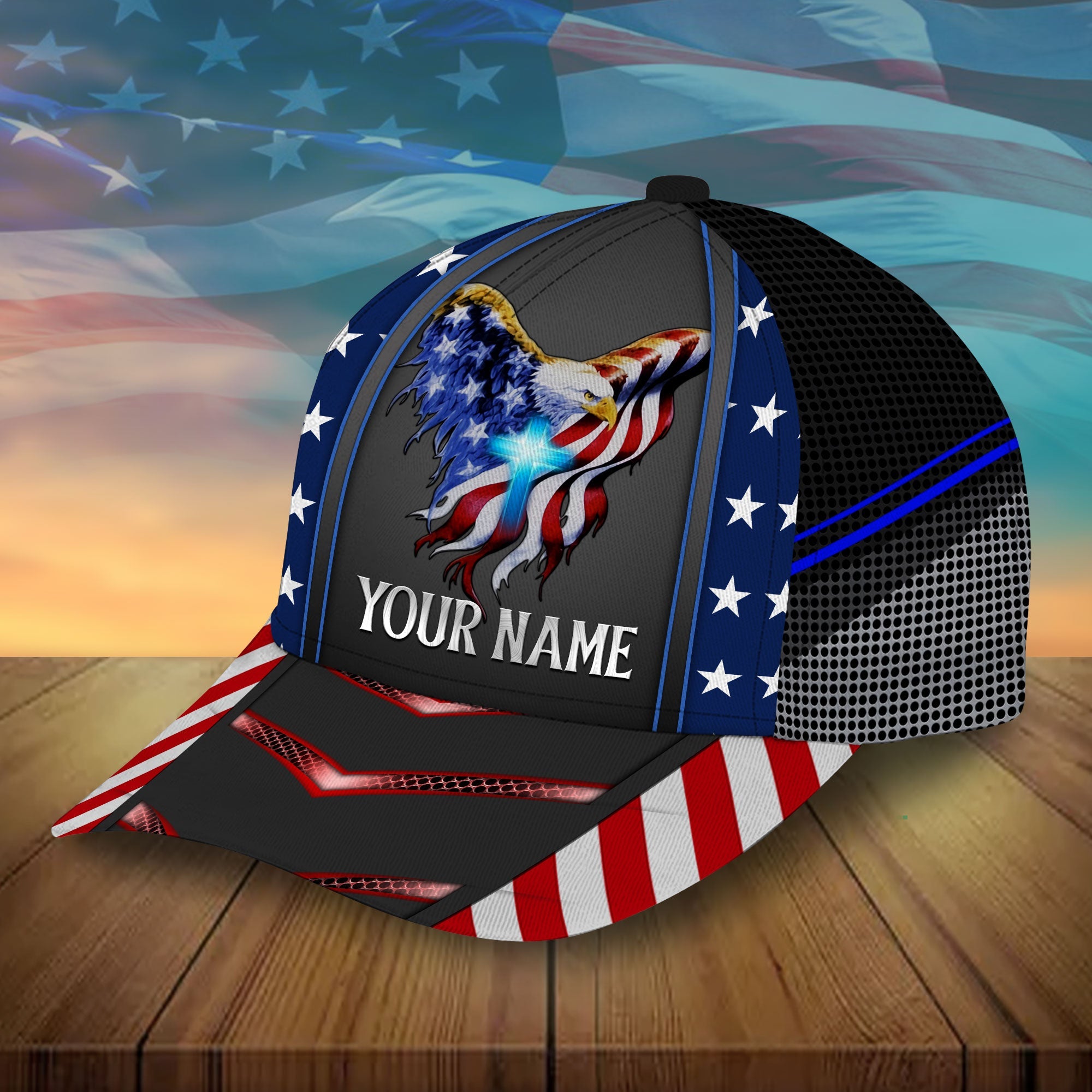 Premium American Eagle, American Pride Hats Personalized Trucker Hats Custom Hats Gifts For Men & Women