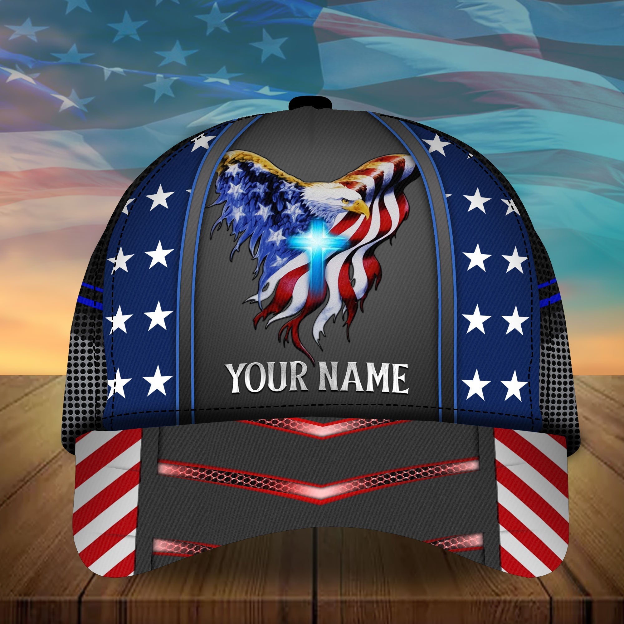 Premium American Eagle, American Pride Hats Personalized Trucker Hats Custom Hats Gifts For Men & Women