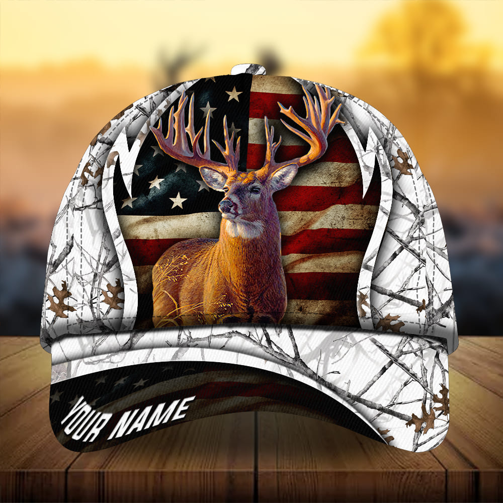 Premium Best Flag Deer Arc Hunting Hats 3D Printed Multicolored Personalized Trucker Hats Custom Hats Gifts For Men & Women
