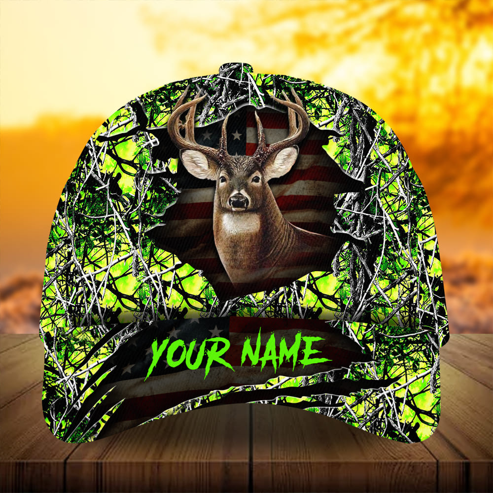 Premium Best Gash Flag Deer Hunting Hats 3D Printed Multicolored Personalized Trucker Hats Custom Hats Gifts For Men & Women