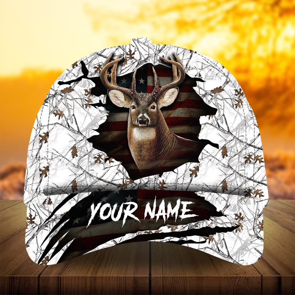Premium Best Gash Flag Deer Hunting Hats 3D Printed Multicolored Personalized Trucker Hats Custom Hats Gifts For Men & Women