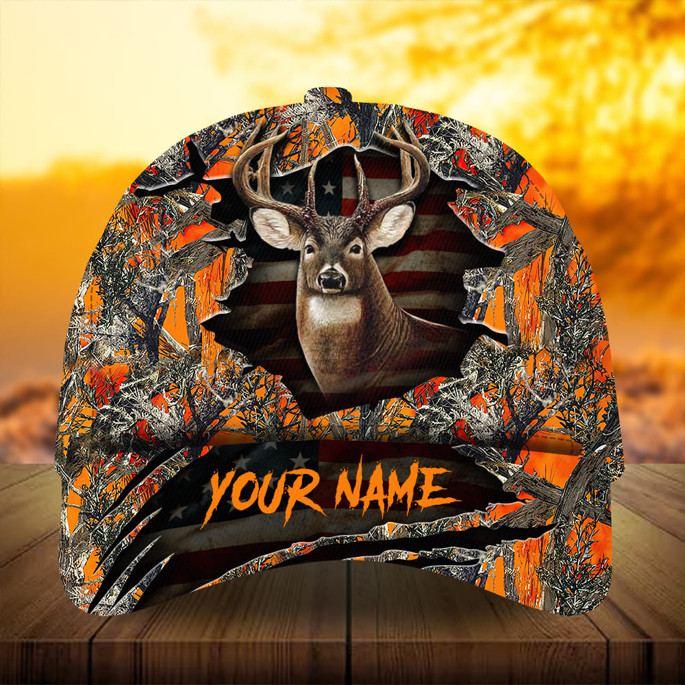 Premium Best Gash Flag Deer Hunting Hats 3D Printed Multicolored Personalized Trucker Hats Custom Hats Gifts For Men & Women