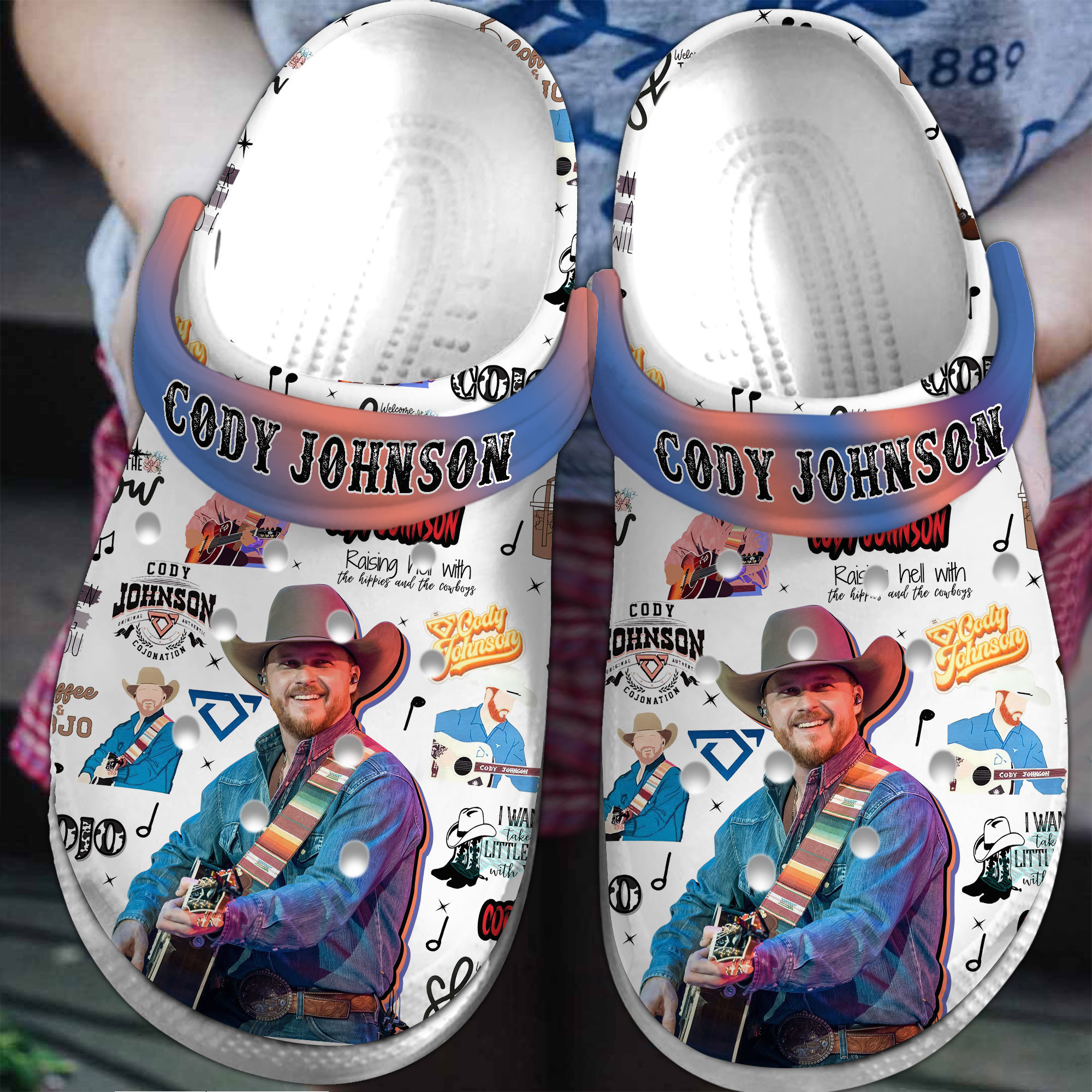 Premium Cody Johnson Music Crocs Crocband Clogs Shoes Comfortable For Men Women and Kids