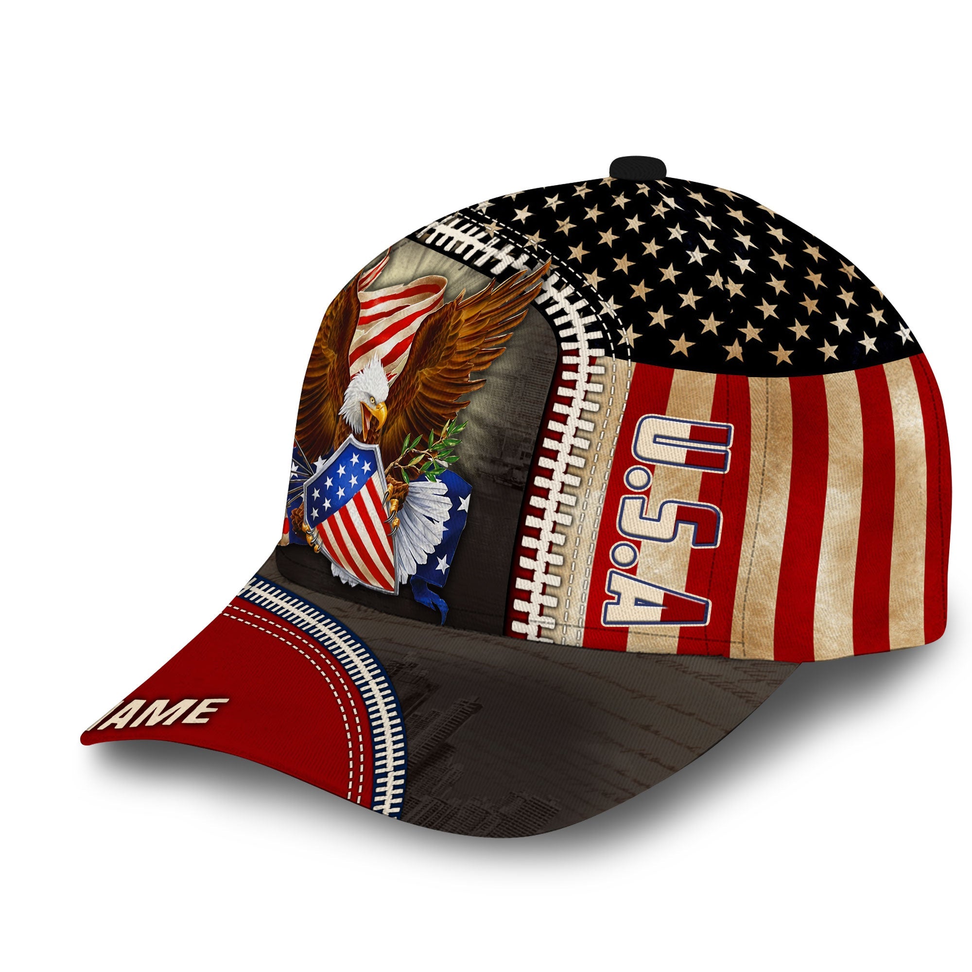 Premium Cool American Pride Eagle Hats Personalized Trucker Hats Custom Hats Gifts For Men & Women