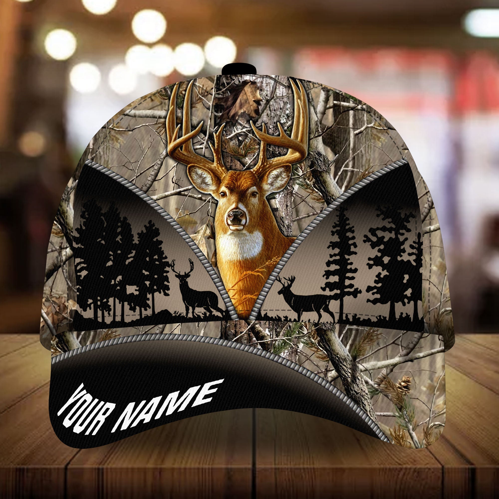 Premium Cool Deer Hunting Art Hunting Hats 3D Multicolored Personalized Trucker Hats Custom Hats Gifts For Men & Women