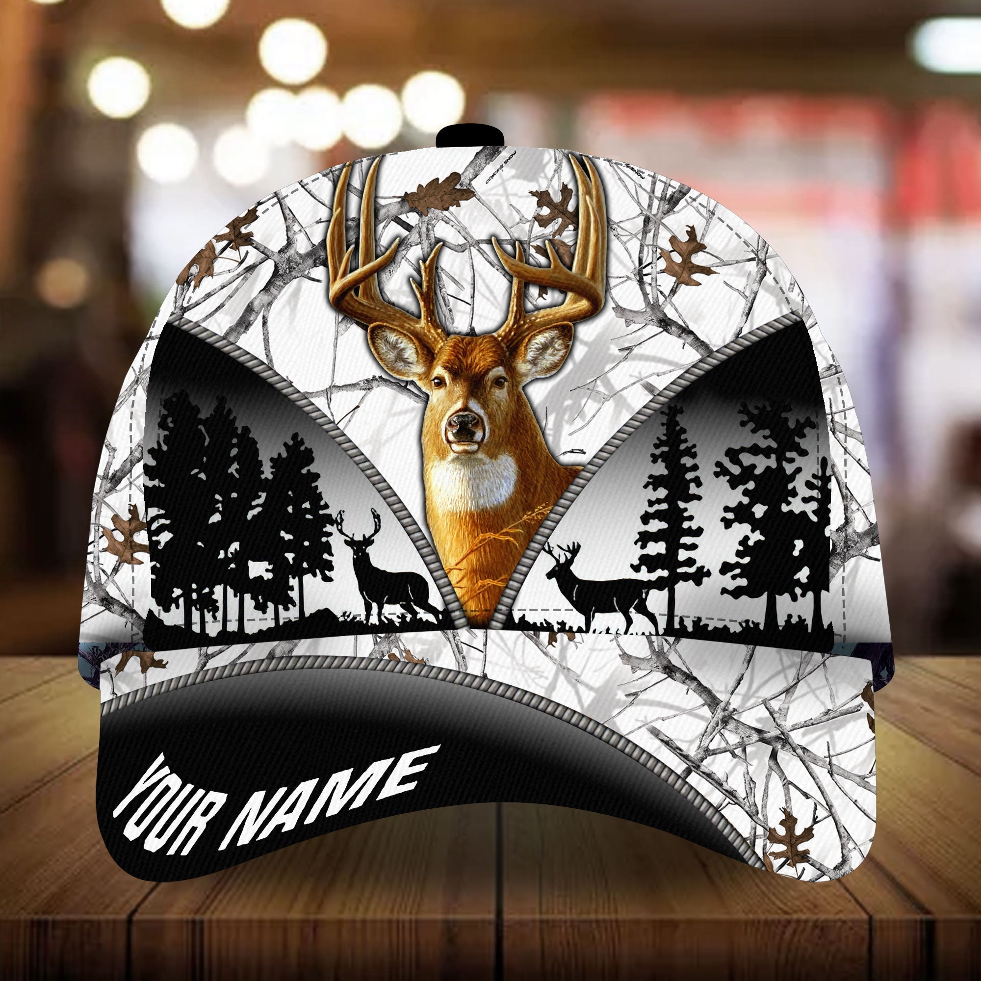 Premium Cool Deer Hunting Art Hunting Hats 3D Multicolored Personalized Trucker Hats Custom Hats Gifts For Men & Women
