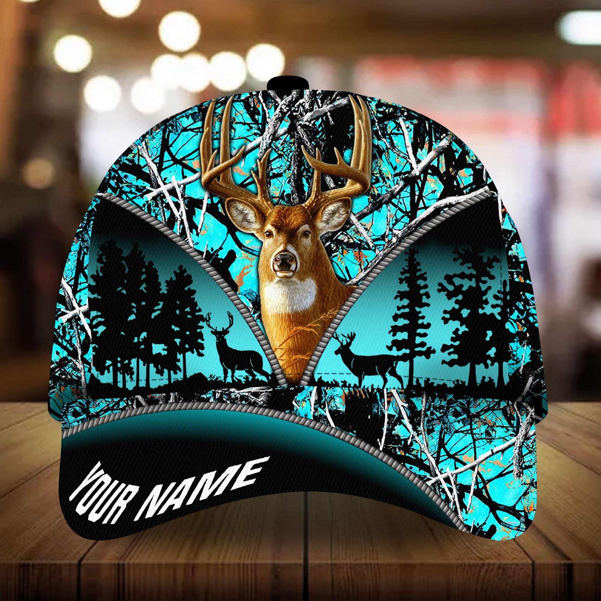 Premium Cool Deer Hunting Art Hunting Hats 3D Multicolored Personalized Trucker Hats Custom Hats Gifts For Men & Women