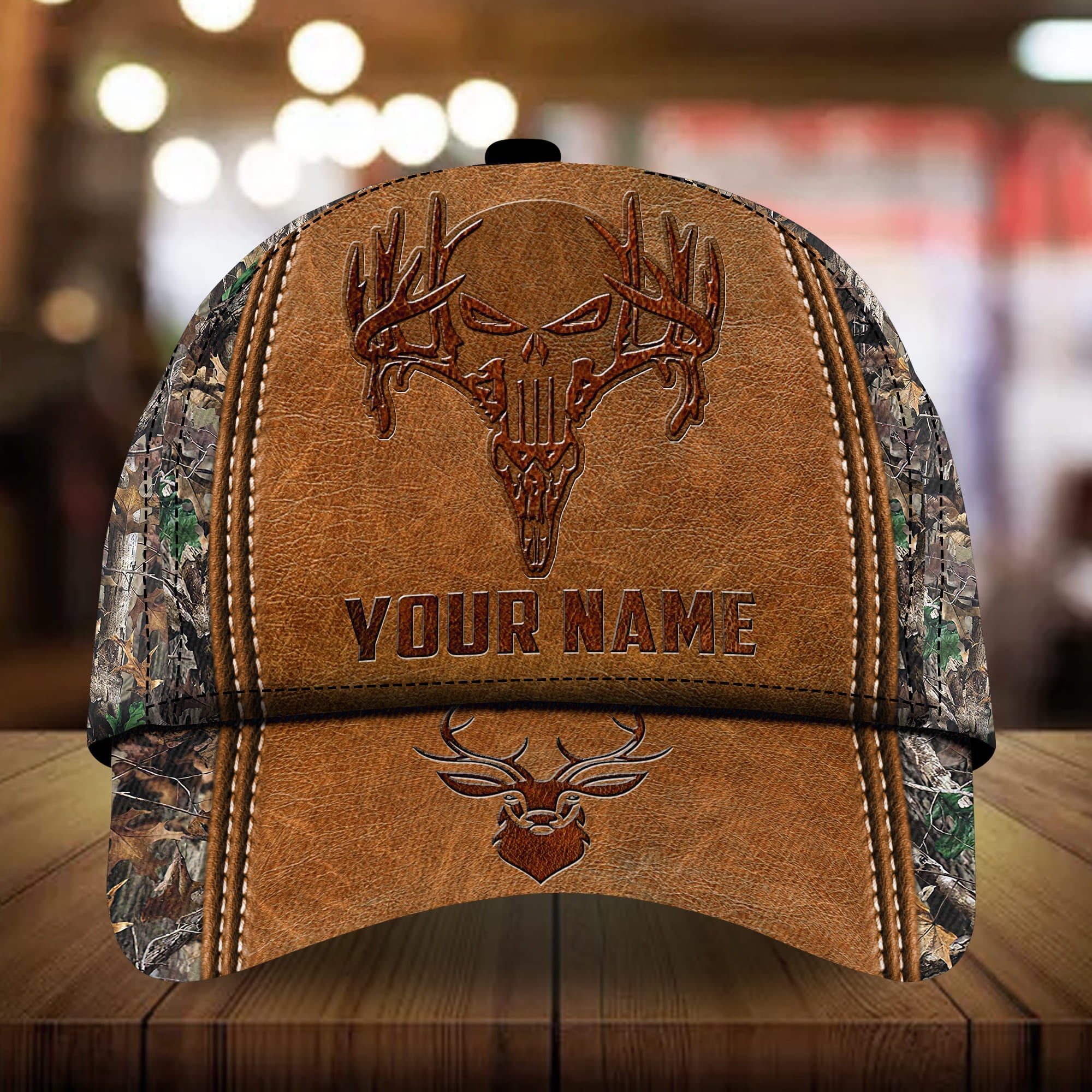 Premium Deer Hunting Cap 3D Hunting Pattern Personalized Trucker Hats Custom Hats Gifts For Men & Women
